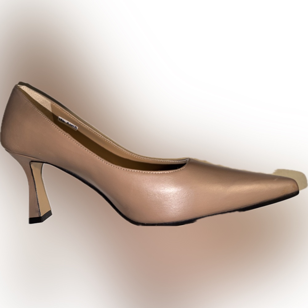 Brown’s Couture Beige Amour Heels Size 7 leather & rubber soles made in Italy - Picture 11 of 13
